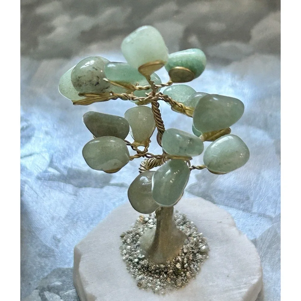 Green Aventurine Crystal Little Tree Semi-Precious‎ Stones 3